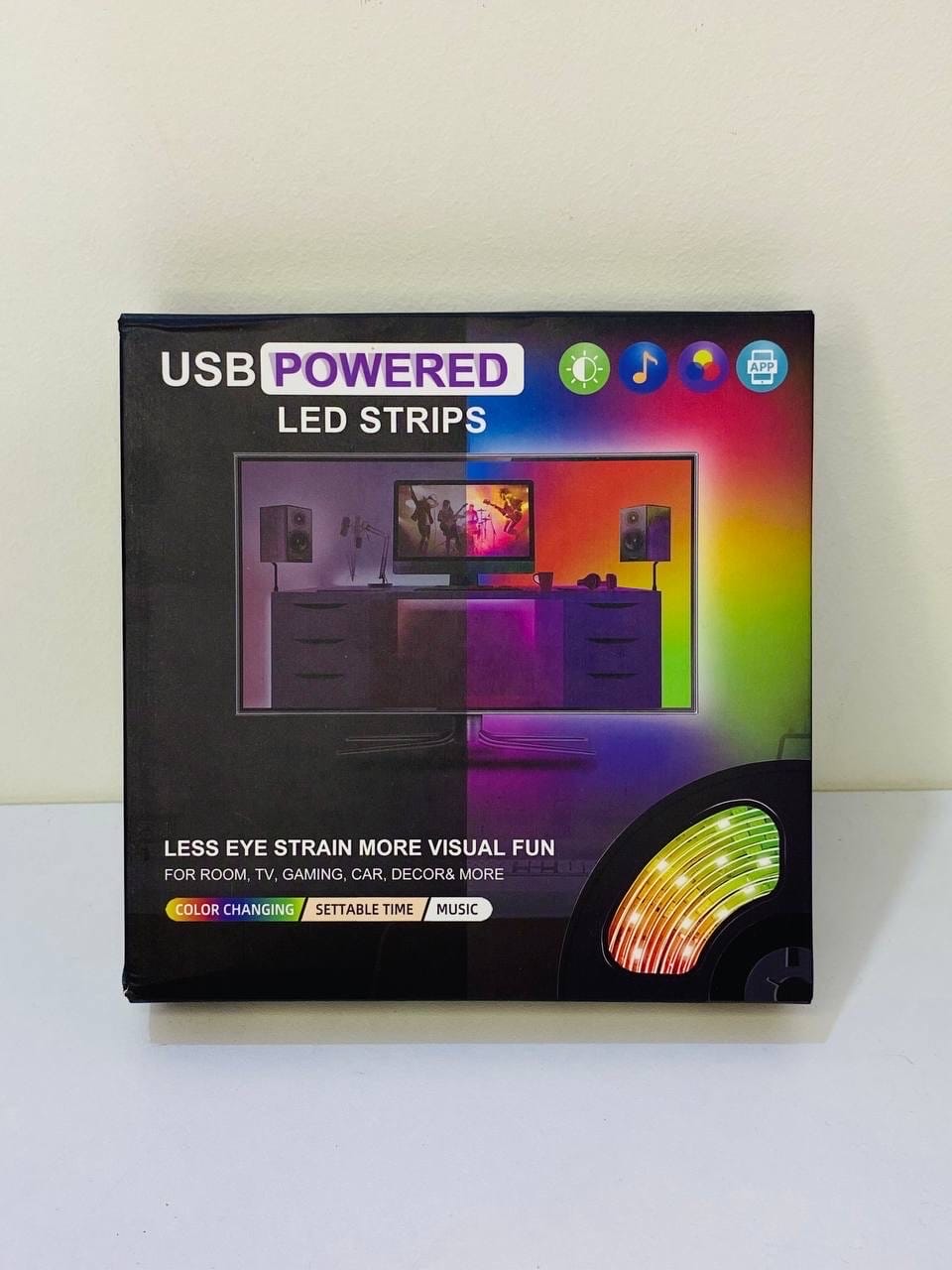 RGB Strip Light App Controler+ Sound sensor🔥 (16Fit)