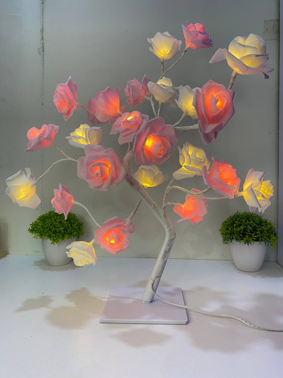 24 LED Rose Flower Tree Lamp