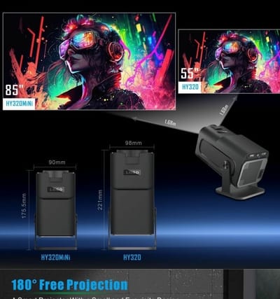 Y320 Mini LED Projector (Portable Home Cinema)_img_6