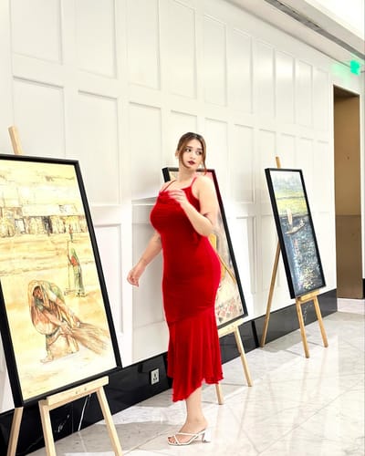 SHEIN MOD Red Prom Ruffle Date Night Ruched Mermaid Hem Cami Dress_img_7