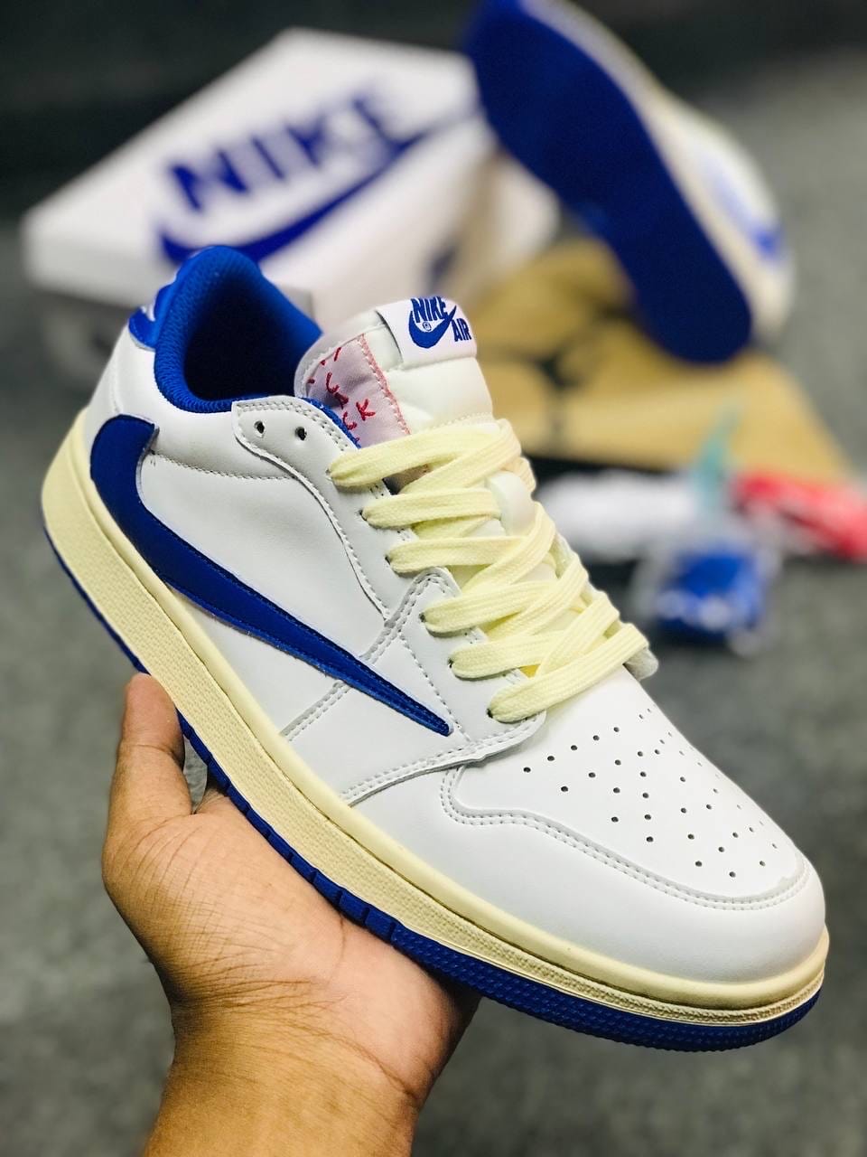 Travis Scott Blue Bottom Barb